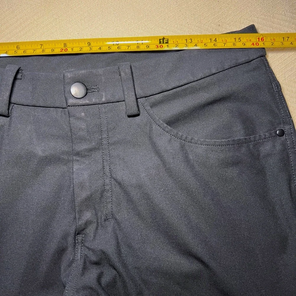 Lululemon ABC Pants Mens 31 Tall Black Technical 5 Pocket Trousers Stretch